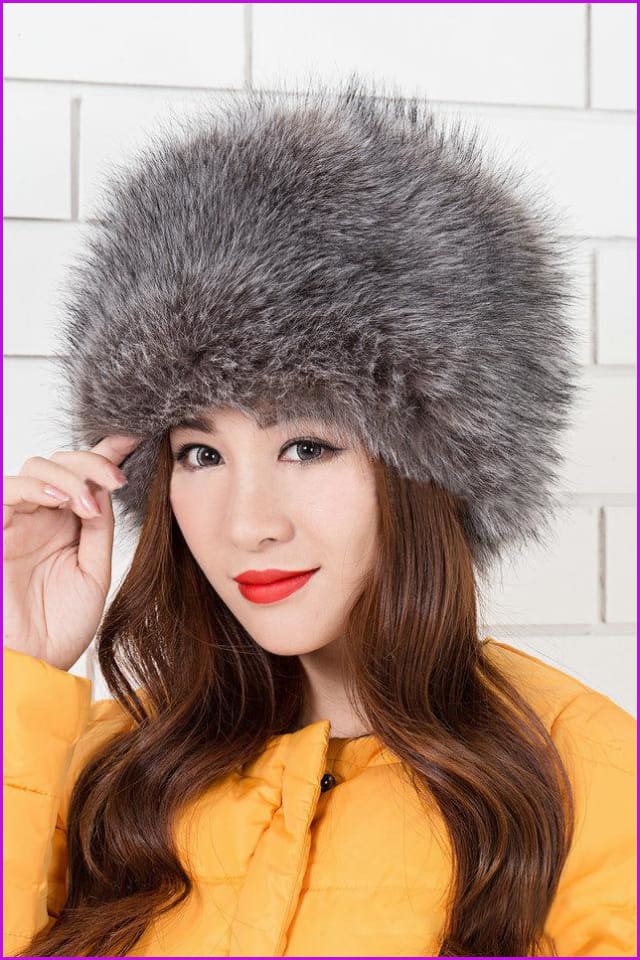 Faux Fox Fur Russian Cossack Style Cap - Furdela