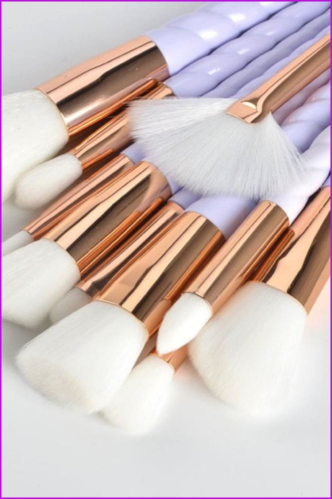 Hot 10pcs Unicorn Makeup Brushes Set - Furdela