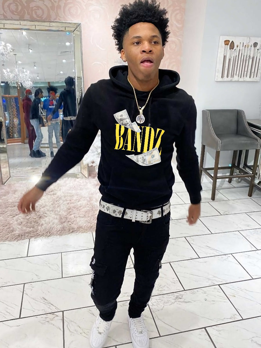 Men Money Letter Print Hoodie AR5083