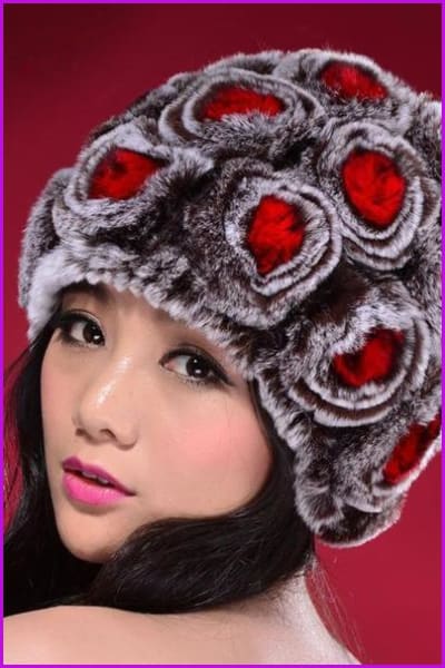 Rabbit Fur Beanie Hat - Furdela