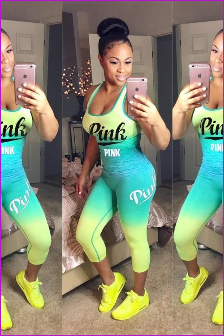 Yoga Sport Wear Two Pieces Set F2284 - Furdela