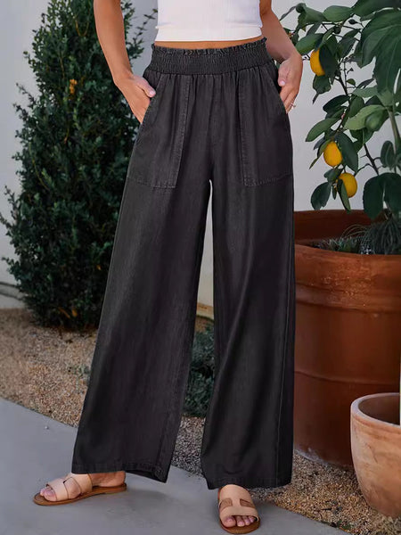 Loose Plain Casual Casual Pants WK63