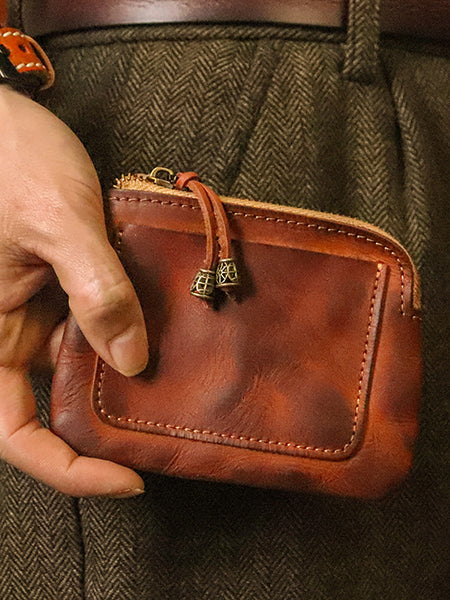 Leather Genuine Square Coin Women Purse Casual FashionChic