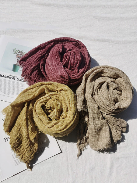 Winter Artsy Pure Color Fold Shawl Scarf AX1012 Genistyle Shop