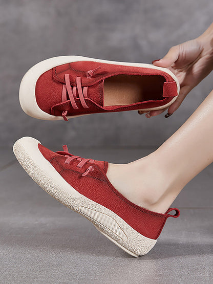 Casual Genuine Leather Flat Women Summer Shoes FashionChic