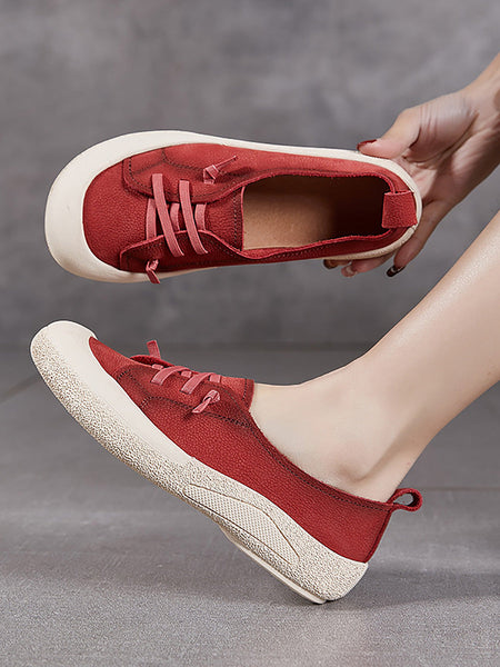 Casual Genuine Leather Flat Women Summer Shoes FashionChic