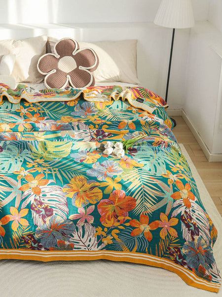 Cotton Sofa Blanket Bedcover Queen FashionChic