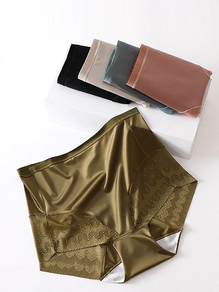 3 Pairs Women Lace Spliced Hight Waist Undewear AX1011 Genistyle Shop