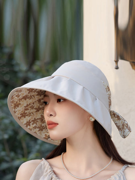 Floral Summer Sunproof Bowknot Women Artsy Hat FashionChic