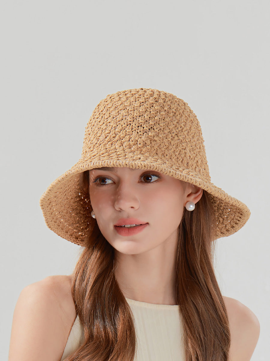 Hat Women Casual Weave Straw Sunproof FashionChic