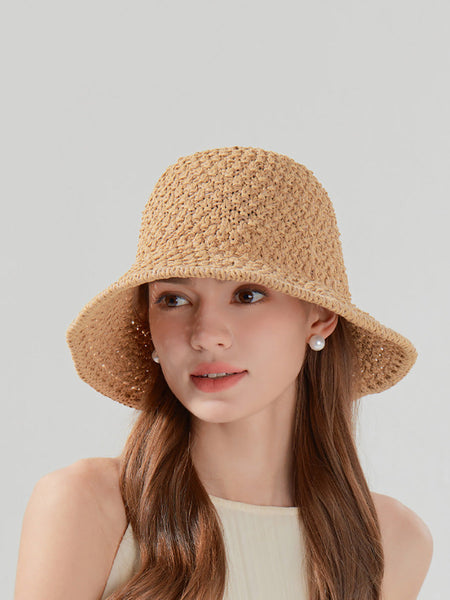 Hat Women Casual Weave Straw Sunproof FashionChic
