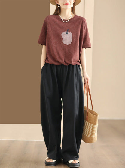 Women Summer Casual Drawstring Hem Cotton Shirt KL1040 Ada Fashion