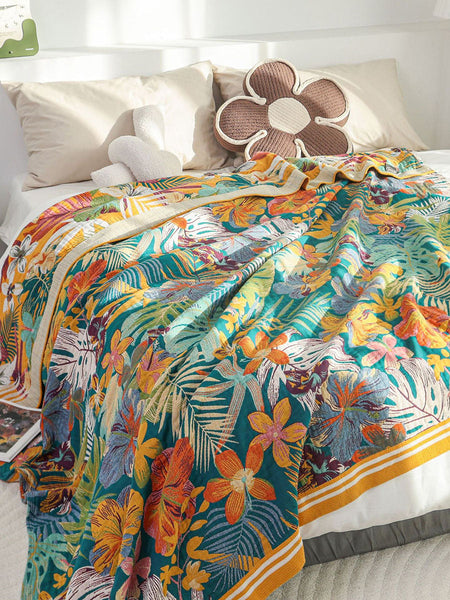 Cotton Sofa Blanket Bedcover Queen FashionChic