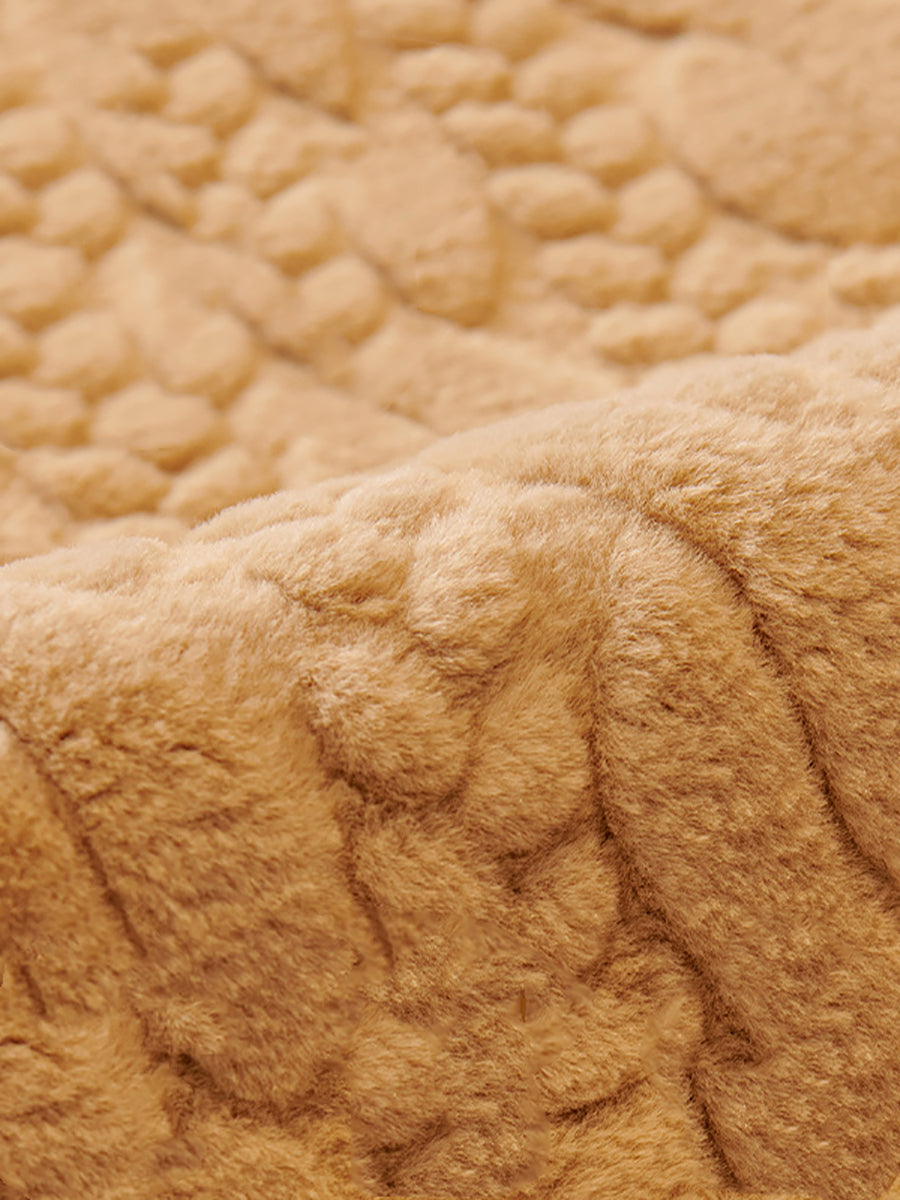 Winter Warm Solid Soft Fleece Casual Thick Soft Cushion QM033 PJHY