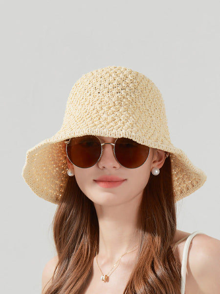 Hat Women Casual Weave Straw Sunproof FashionChic