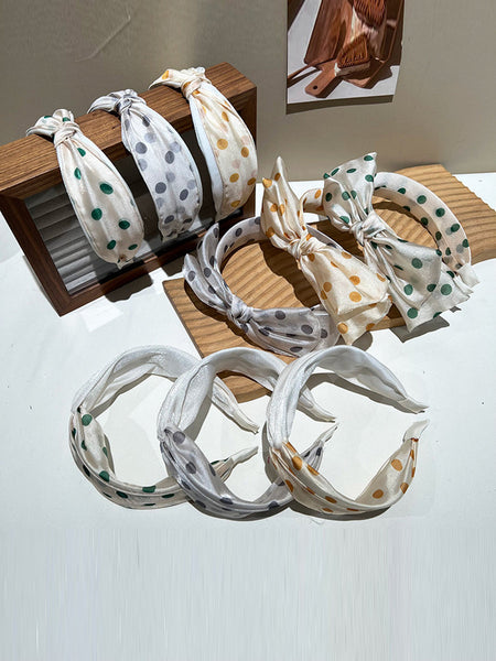 3 Pieces Set Women Artsy Dot Cross Hair Band AS1036 Ada Fashion
