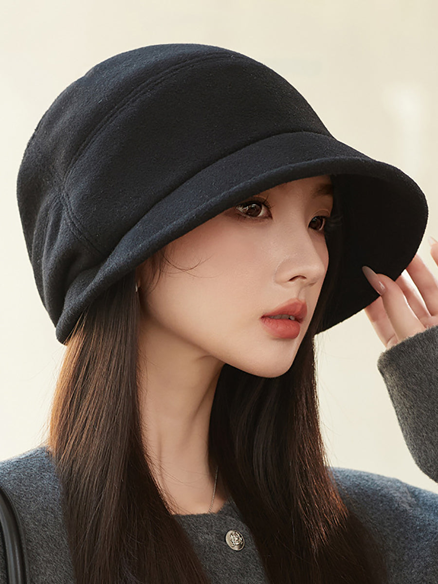 Women Winter Casual Solid Warm Hat WU005 BUYKUD