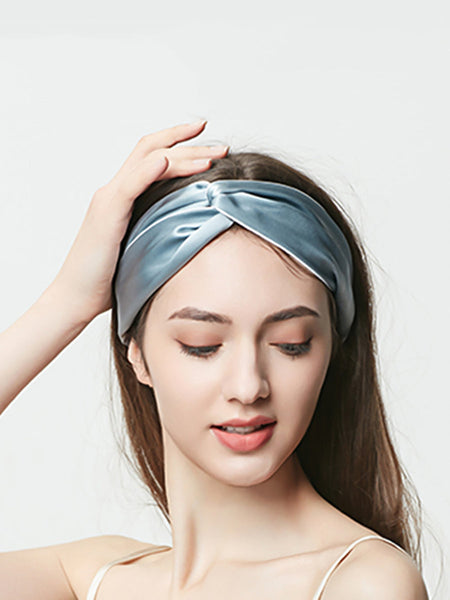 Women Artsy Solid Silk Cross Hair Band SC1057 Ada Fashion