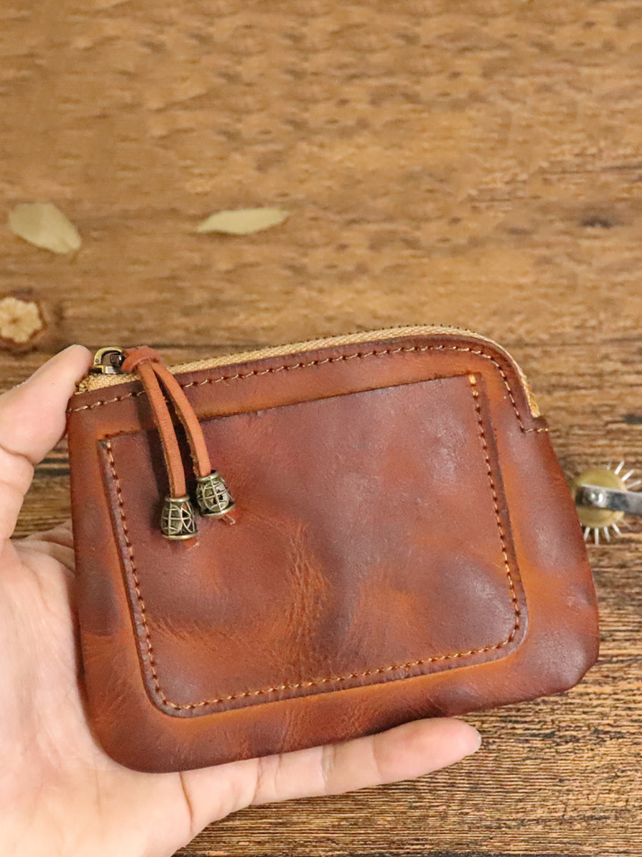 Leather Genuine Square Coin Women Purse Casual FashionChic