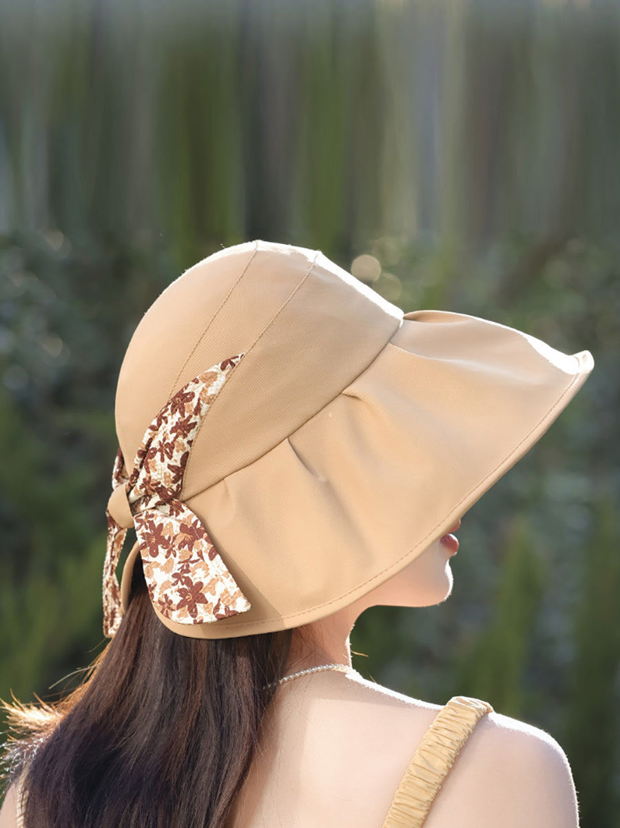 Floral Summer Sunproof Bowknot Women Artsy Hat FashionChic