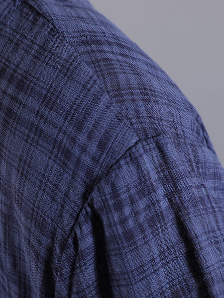 Plus Size Women Summer Artsy Plaid Loose Dress KL1026 Ada Fashion