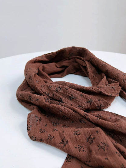 Women Artsy Floral Cotton Shawl Scarf WU022 BUYKUD