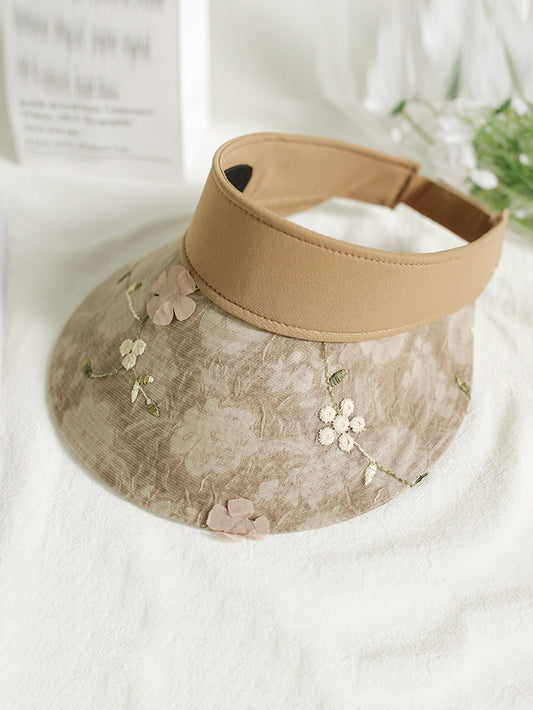 Women Artsy Floral Spliced Sunproof Hat QW1038 Ada Fashion