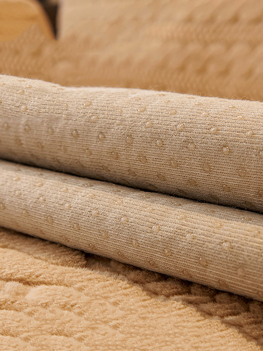 Winter Warm Solid Soft Fleece Casual Thick Soft Cushion QM033 PJHY