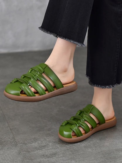 Casual Women Sandals Summer Genuine Leather FashionChic