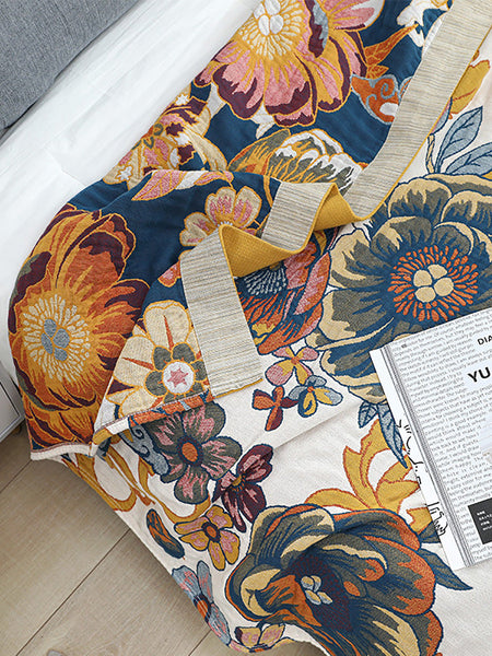 Sofa Flower 100%Cotton Blanket Bedcover FashionChic