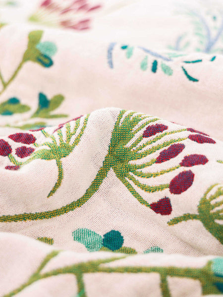 Multi-layer Cotton Flower Jacquard Bedcover Sofa Blanket RR015 TJRR