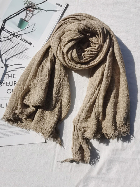 Winter Artsy Pure Color Fold Shawl Scarf AX1012 Genistyle Shop