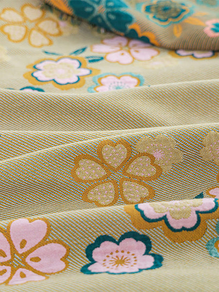 100% Cotton Flower Jacquard Bedcover Sofa Blanket FD007 TJRR