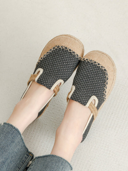Shoes Flat Canvas Summer Women Stitching FashionChic