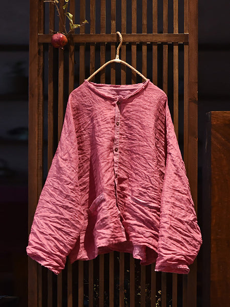 Plus Size Women Worn Spring Loose Shirt II1062 QYMM