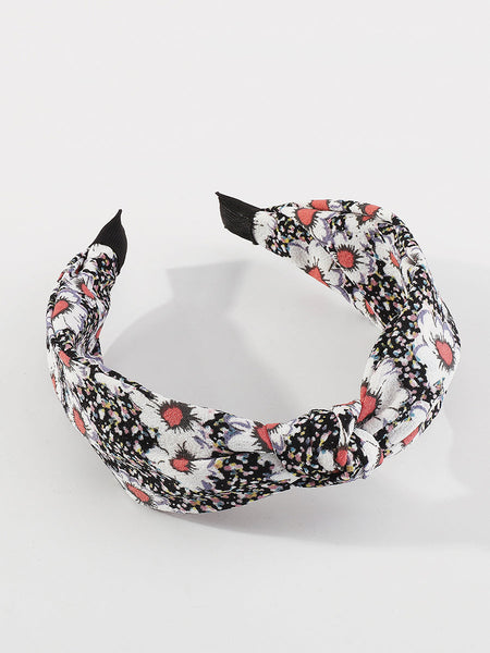 Women Artsy Floral Print Knot Hair Band KL1013 Ada Fashion