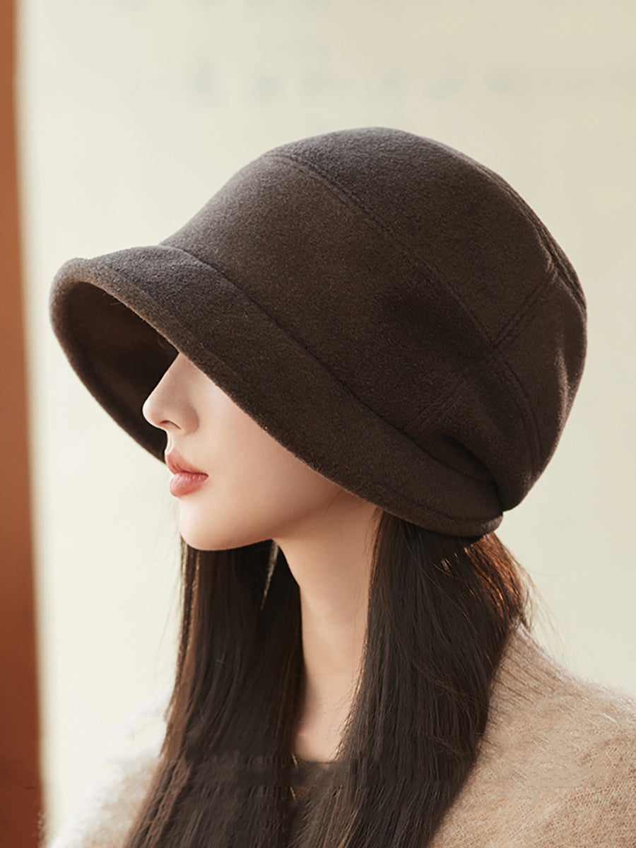 Women Winter Casual Solid Warm Hat WU005 BUYKUD