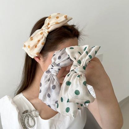 3 Pieces Set Women Artsy Dot Cross Hair Band AS1036 Ada Fashion