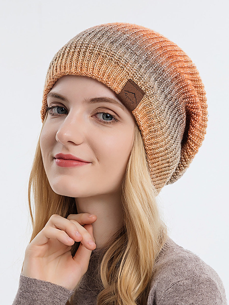 Women Winter Casual Keep Warm Gradient Knit Hat AH1021 YWBG