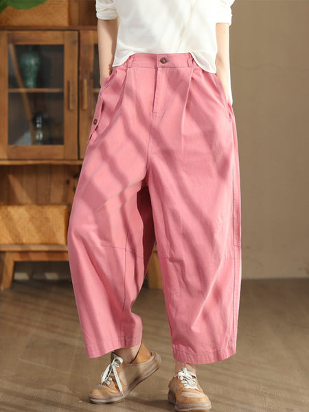 Women  Autumn Commute Solid Loose Harem Pants AT1070 ZMMM