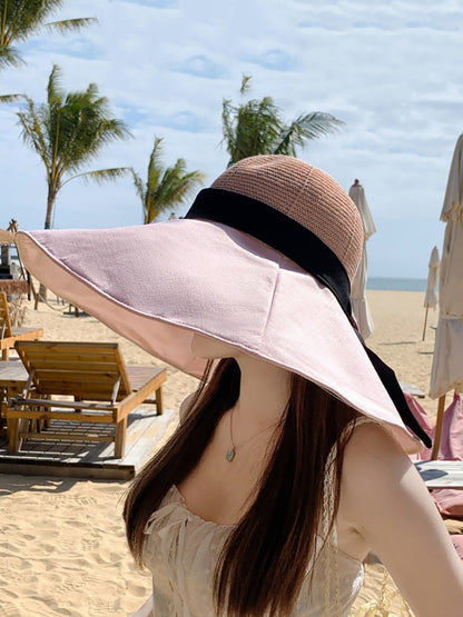 Women Casual Solid Large Brim Sunproof Hat XX1005 Ada Fashion