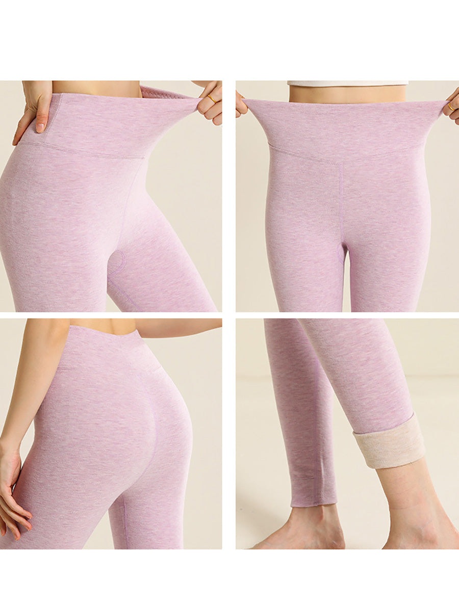 Women Winter Warm High Waist Cashmer Thick Leggings AX1021 Genistyle Shop