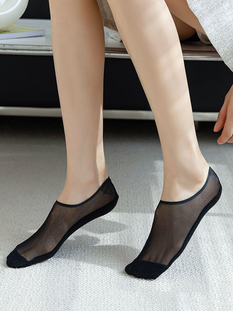 4 Pairs Women Summer Solid Cotton Boat socks SC1015 Ada Fashion