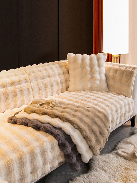 Winter Warm Solid Soft Fleece Casual Thick Soft Cushion BA1032 Genistyle Shop