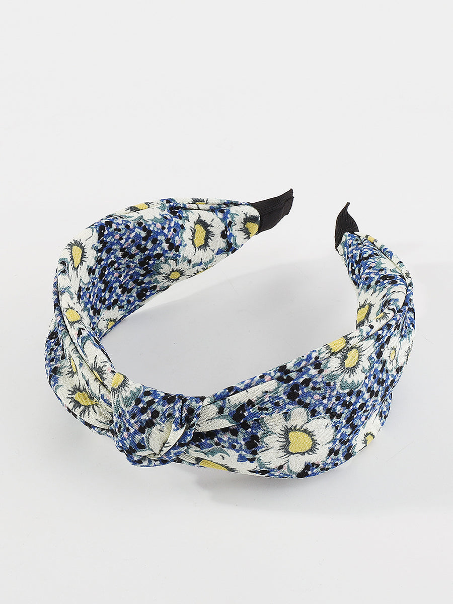 Women Artsy Floral Print Knot Hair Band KL1013 Ada Fashion