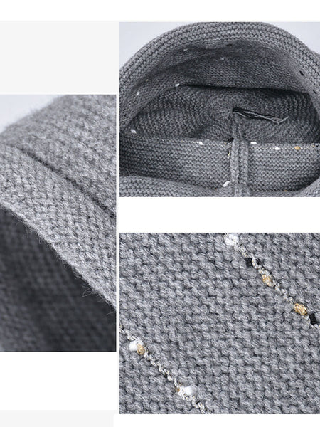Women Winter Fashion Warm Hemming Knit Hat AV1024 Genistyle Shop