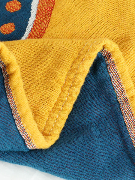 6 Layer Cotton Flower Nap Bedcover Sofa Blanket AT1010 BUYKUD