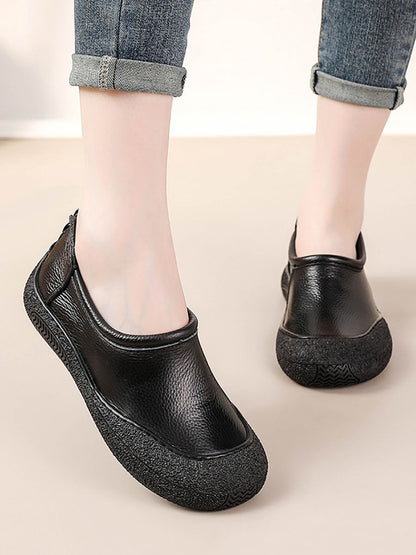 Women Autumn Casual Soft Leather Flat Shoes AS1007 BC