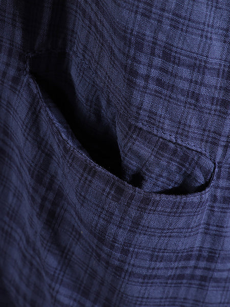 Plus Size Women Summer Artsy Plaid Loose Dress KL1026 Ada Fashion