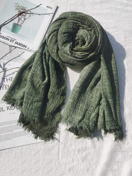 Winter Artsy Pure Color Fold Shawl Scarf AX1012 Genistyle Shop